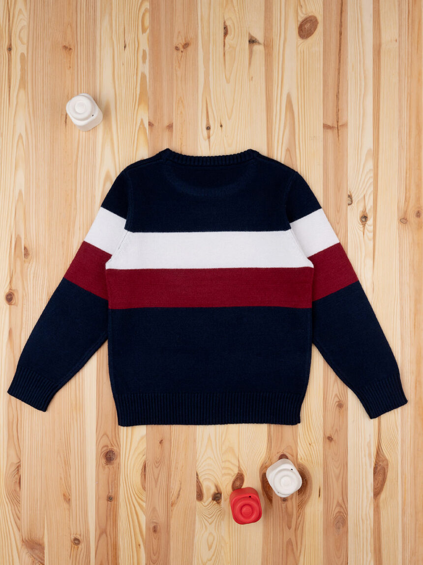 Maglia tricot bimbo blu - Prénatal