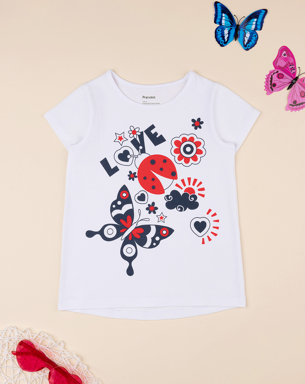 T-shirt maniche corte bambina con stampa - Prénatal