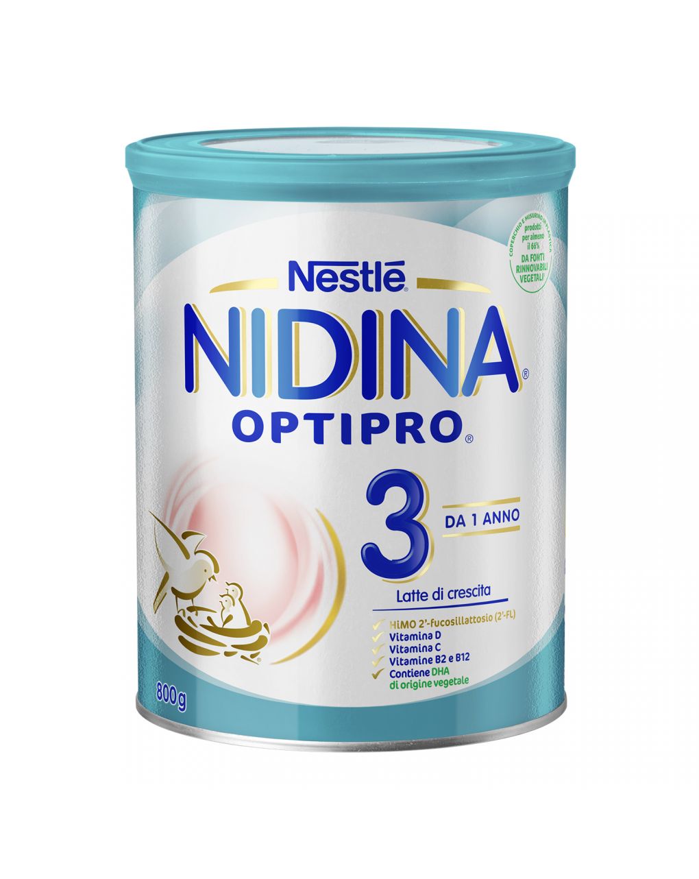 Latte di crescita in polvere nidina optipro 3 dai 12 mesi. latta 800 gr - nestlé - Nestlé