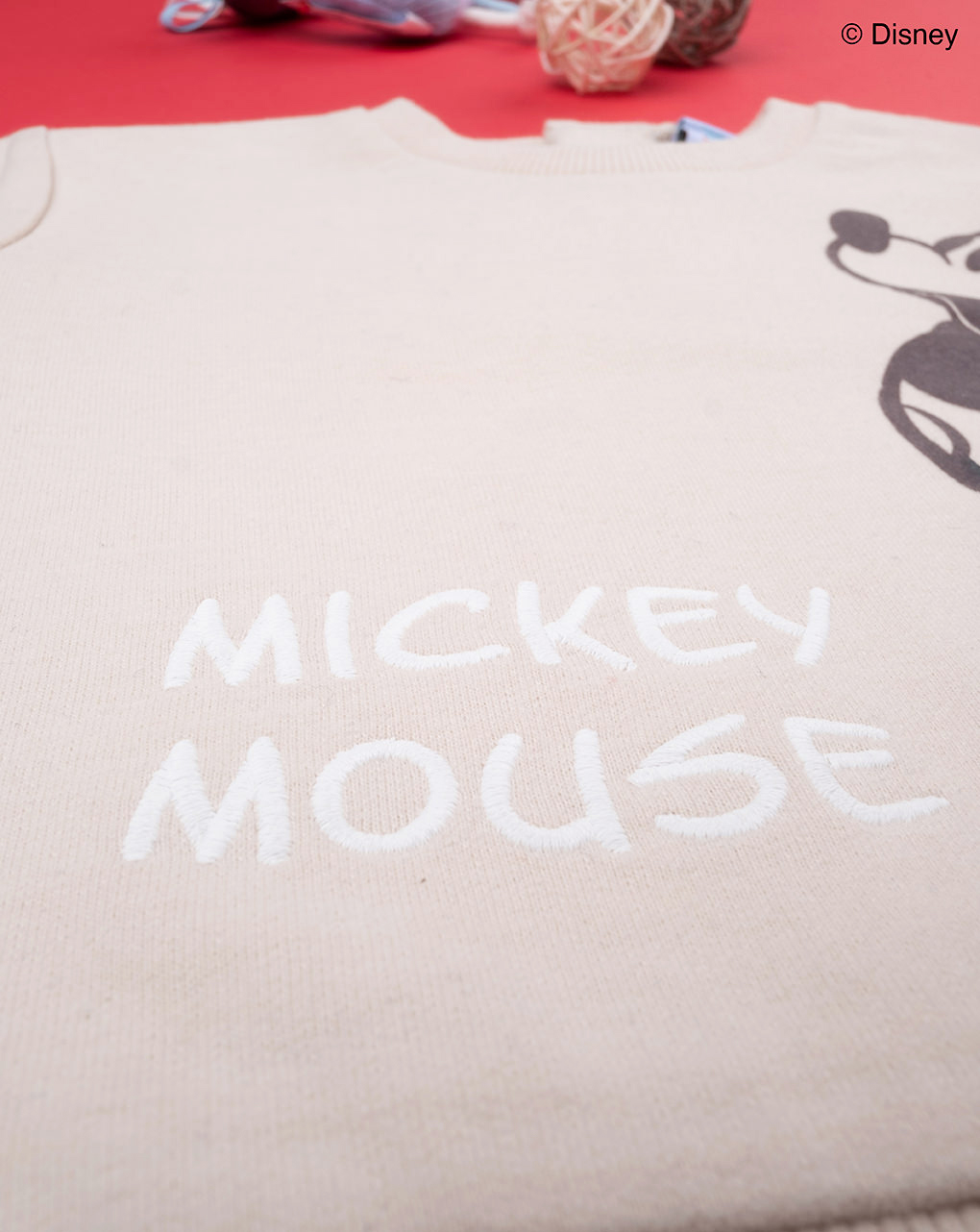 Felpa bimbo beige "mickey mouse" - Prénatal