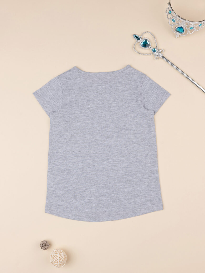 T-shirt grigia maniche corte bambina - Prénatal