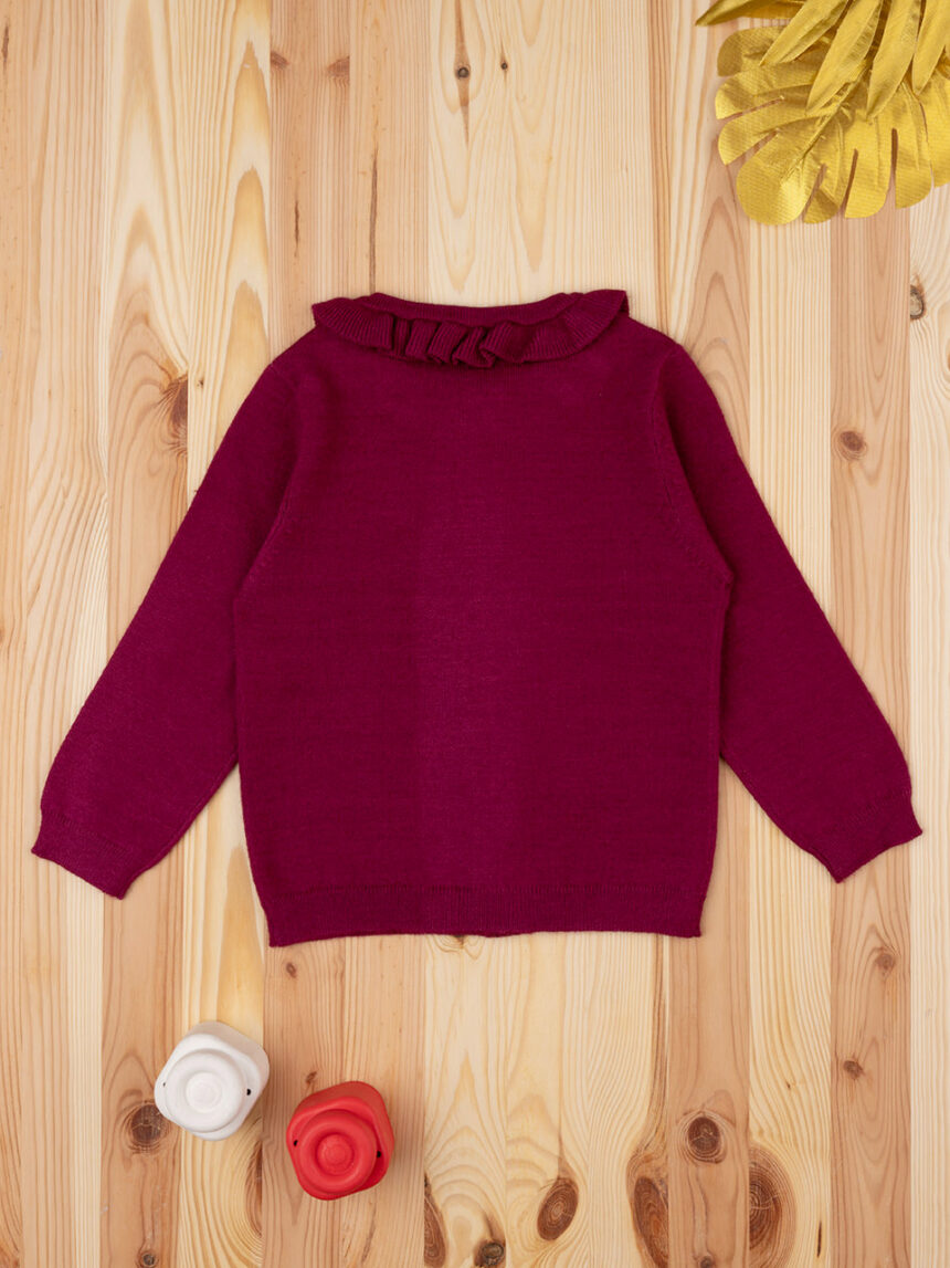 Cardigan tricot bimba bordeaux - Prénatal