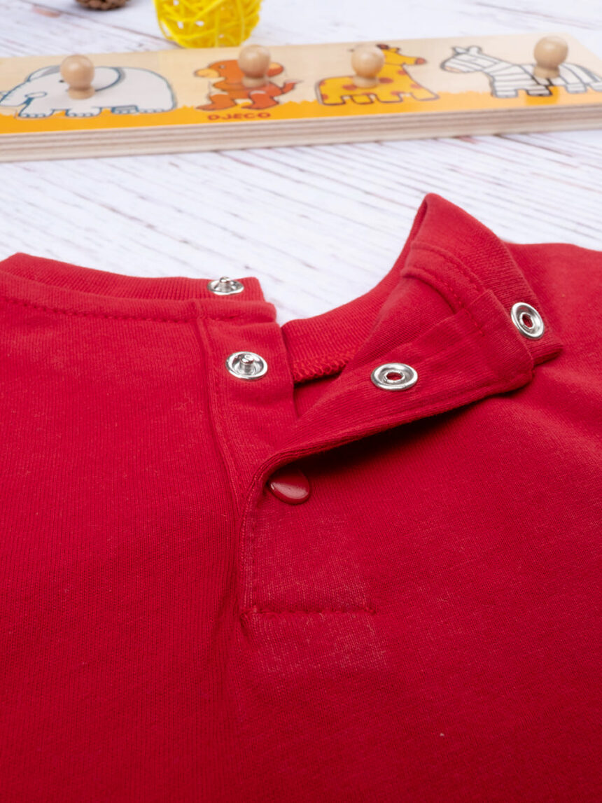 T-shirt bimbo rossa con stampa - Prénatal