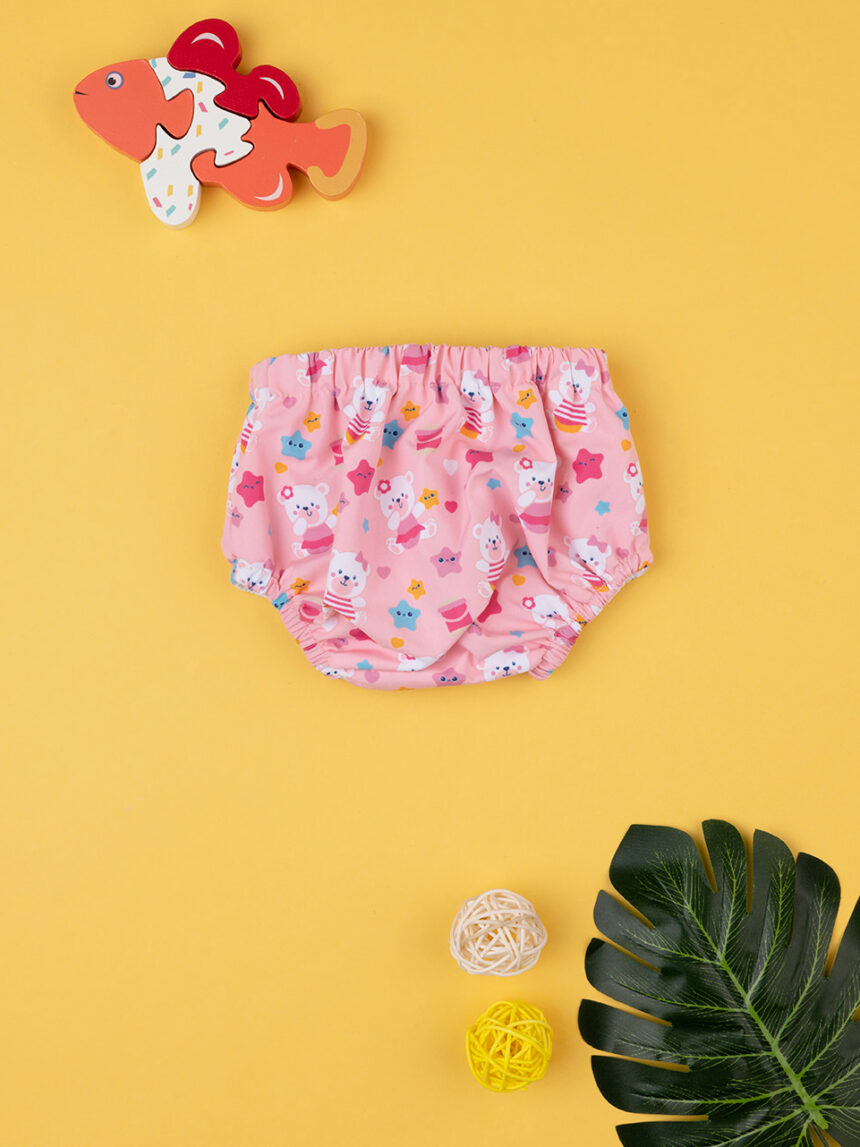 Costume antifugas neonata rosa allover - Prénatal