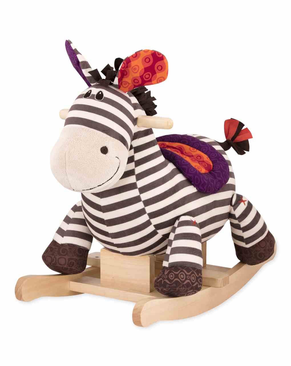 Rocking zebra - dondolo in legno 18+ mesi - b.toys