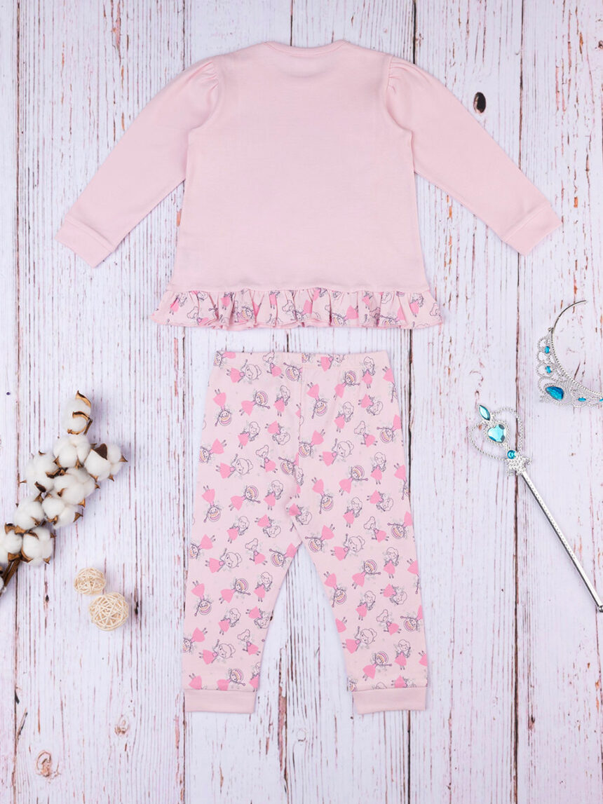 Pigiama bimba rosa "angioletto" organic cotton - Prénatal