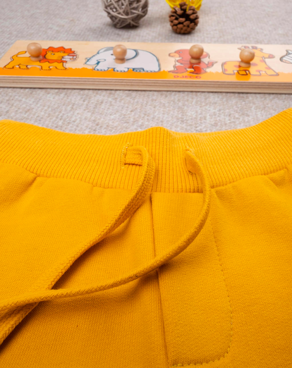 Pantalone french terry bimbo giallo - Prénatal
