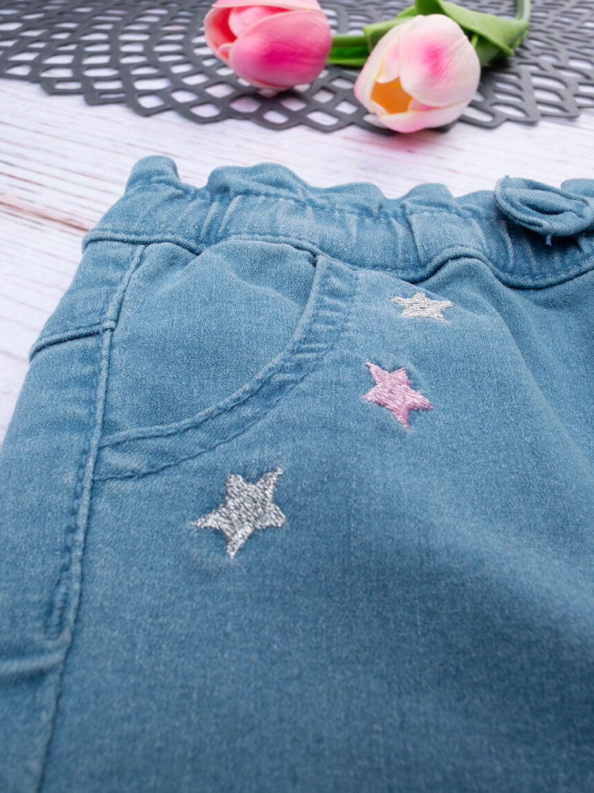 Pantalone denim bimba con ricamo - Prénatal