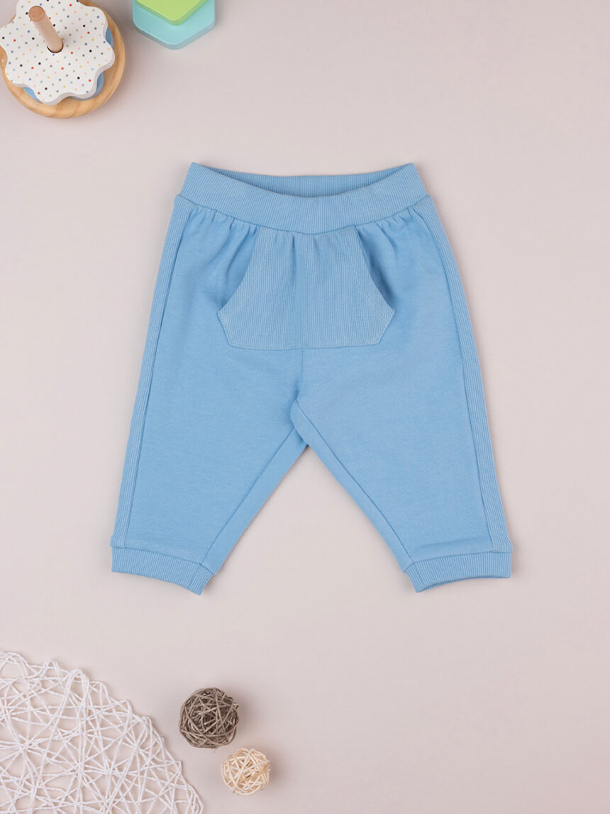 Pantalone felpato bimbo azzurro - Prénatal