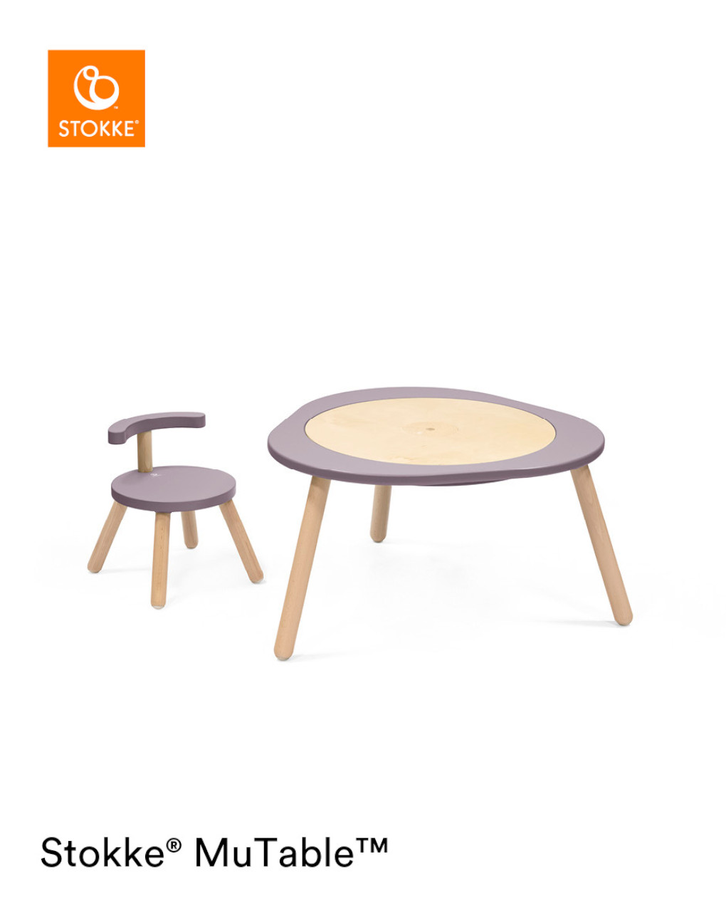 Tavolo da gioco stokke® mutable™ v2 lilac - Prénatal