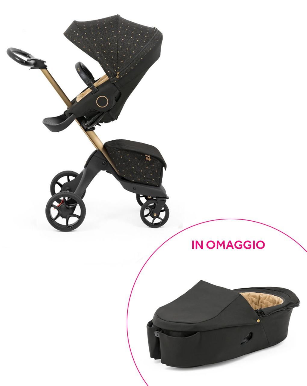 Stokke® xplory x signature black + navetta in omaggio