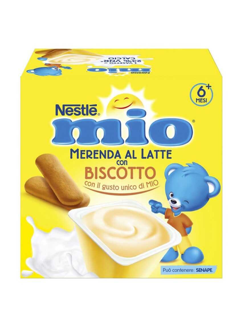 Mio merenda al latte biscotto da 6 mesi - 4 vasetti da 100g - nestlé - Nestlé