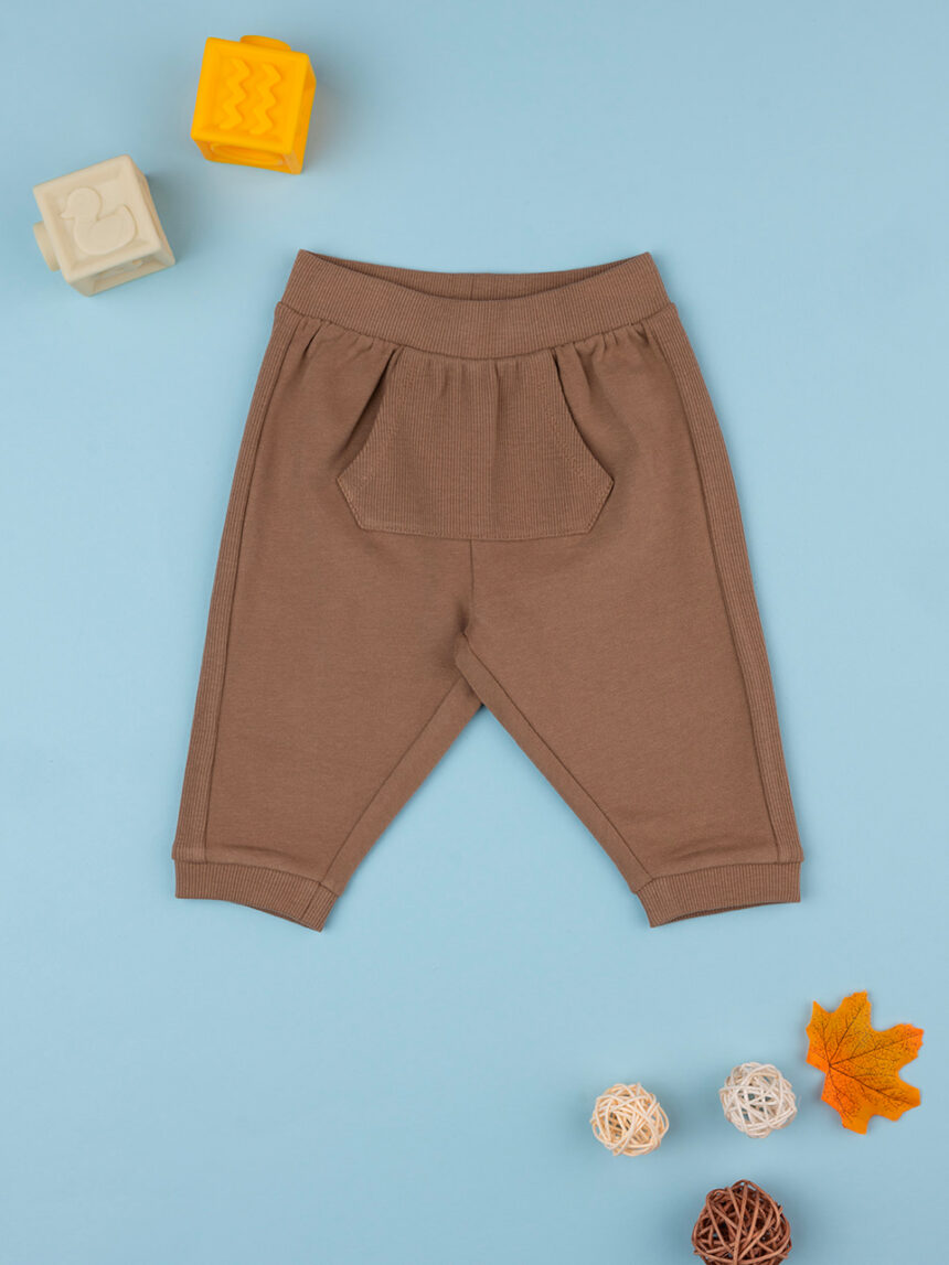 Pantalone felpato bimbo marrone - Prénatal