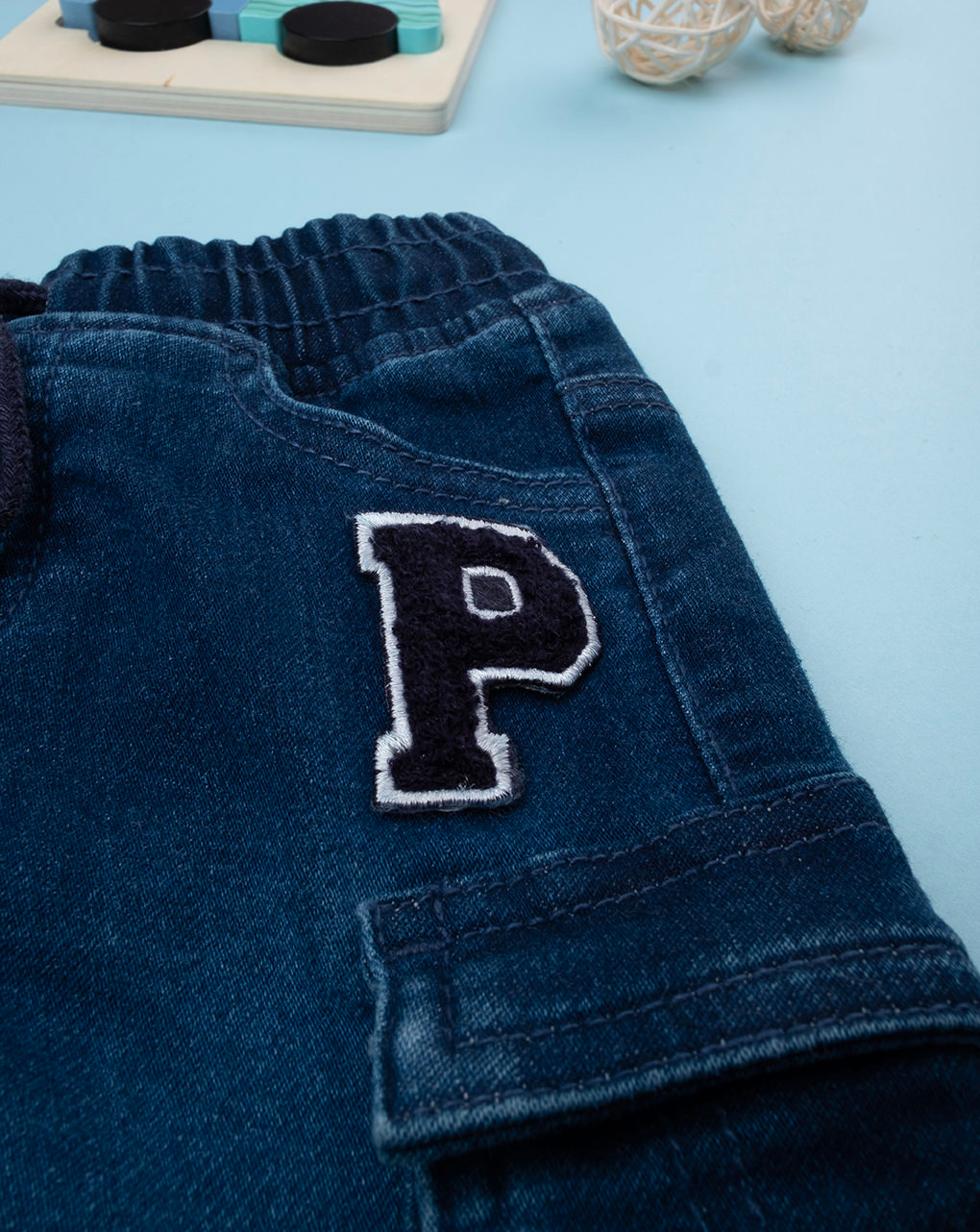 Pantalone denim bimbo blu - Prénatal