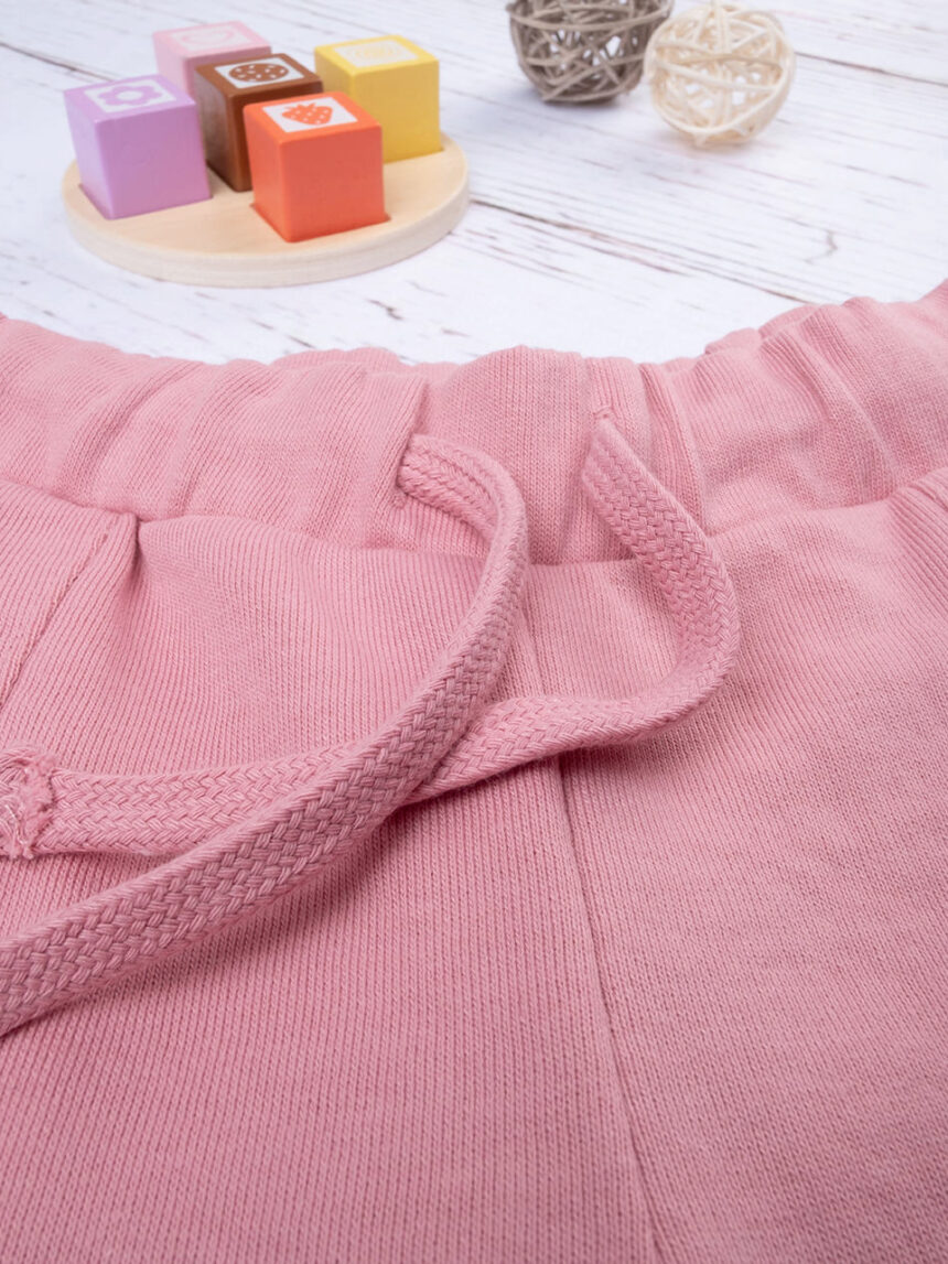 Pantalone felpato bimba rosa - Prénatal