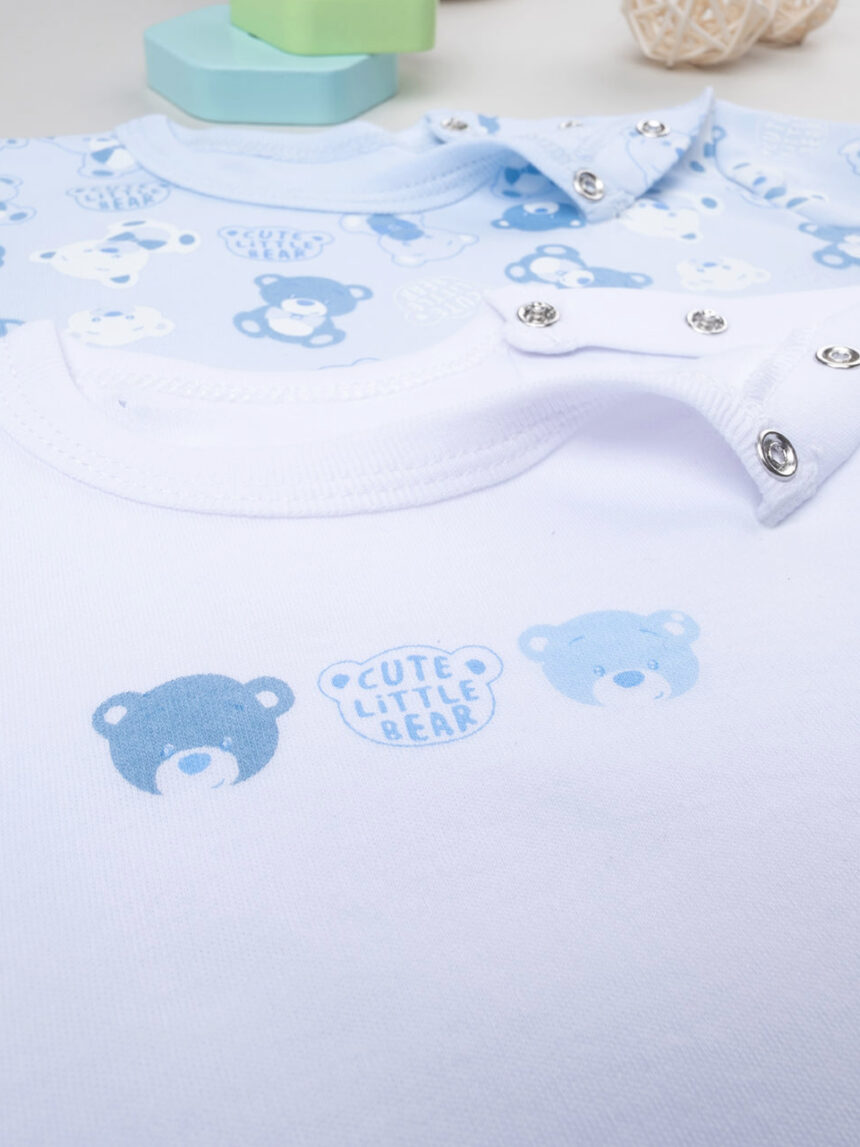Pack 2 body bimbo teddy organic cotton - Prénatal