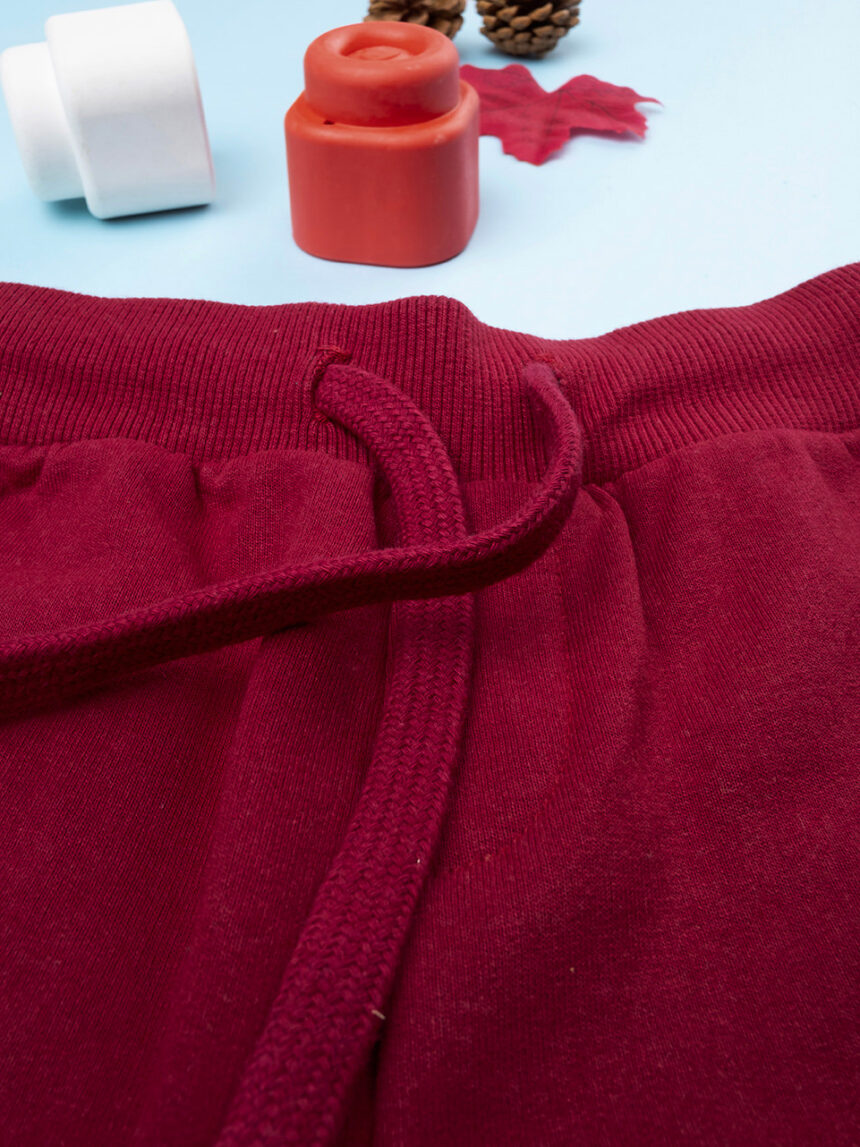 Pantalone felpato bimbo bordeaux - Prénatal
