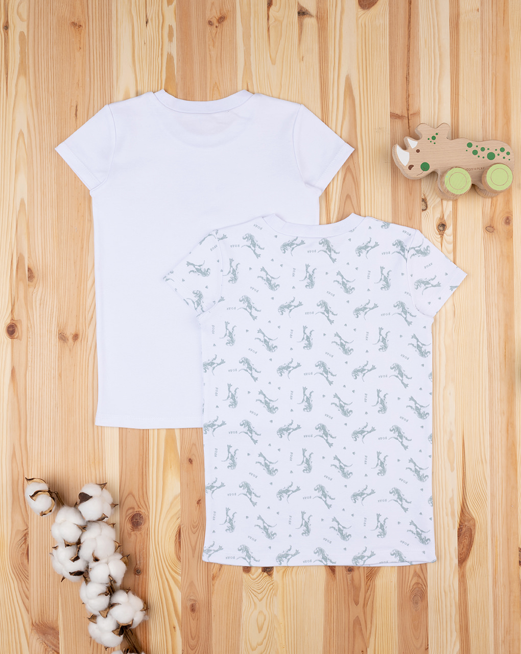 Pack 2 t-shirt bimba "dinosauri" - Prénatal