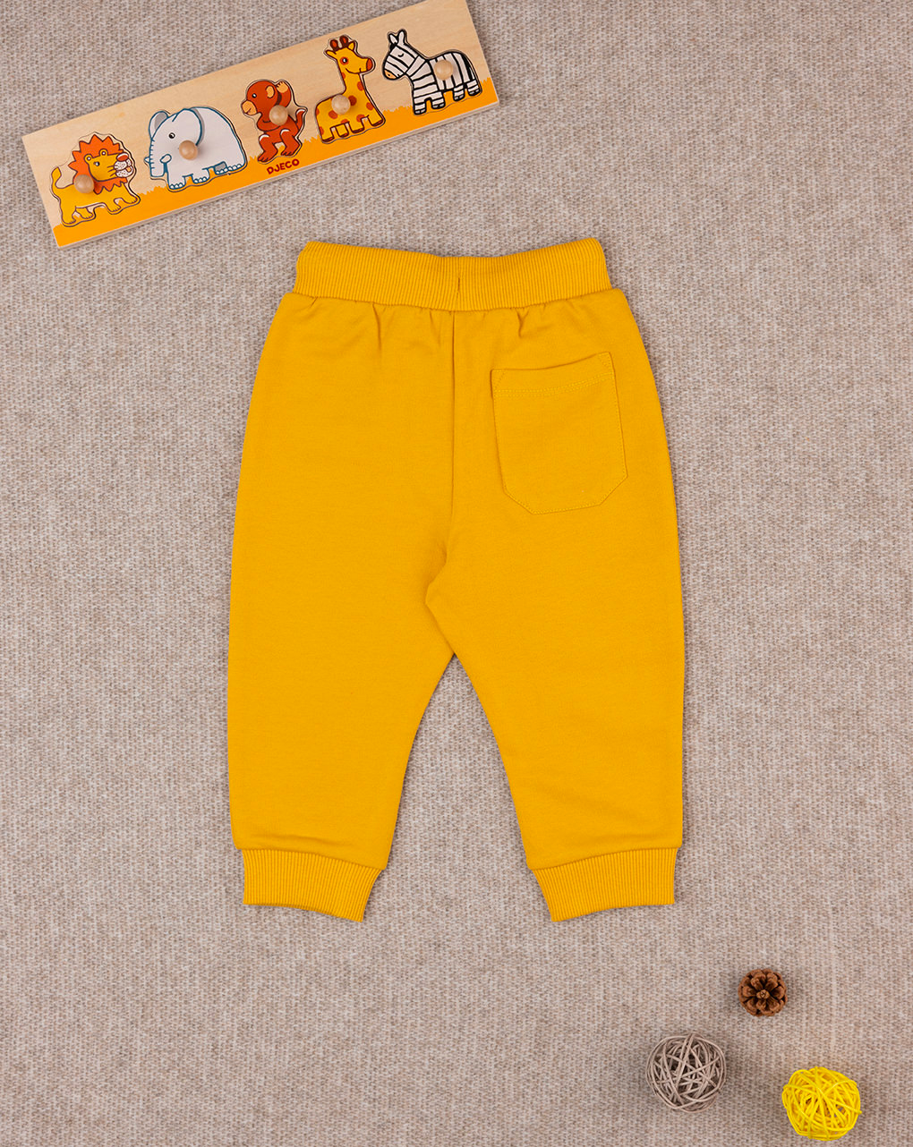 Pantalone french terry bimbo giallo - Prénatal