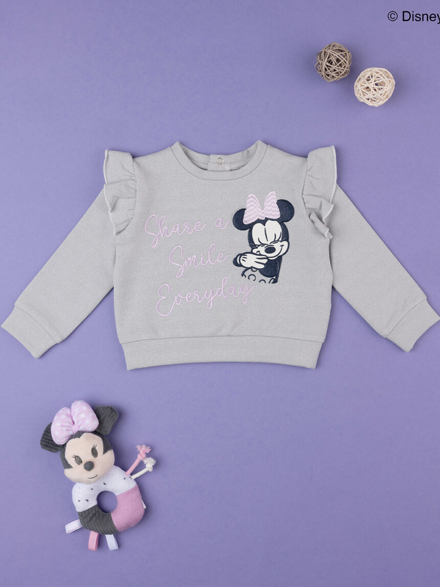 Felpa grigia bimba "minnie" - Prénatal