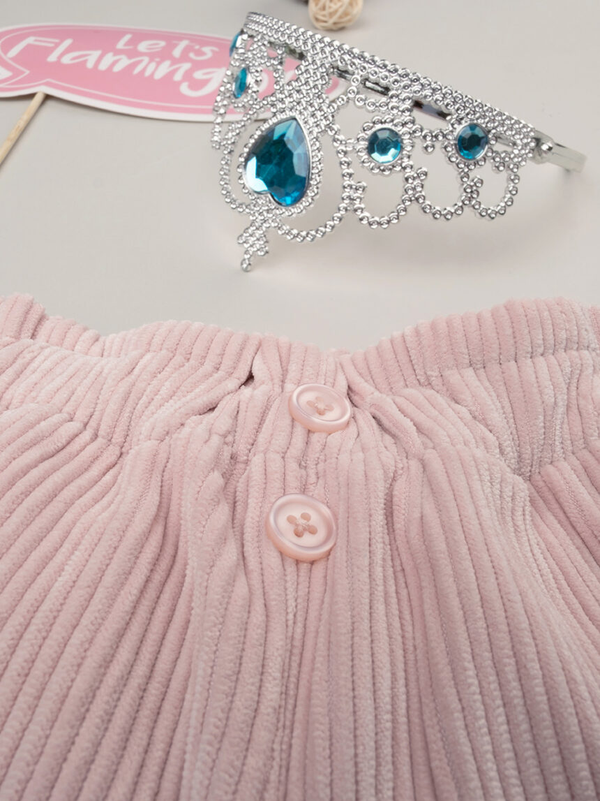 Short velluto bimba rosa - Prénatal