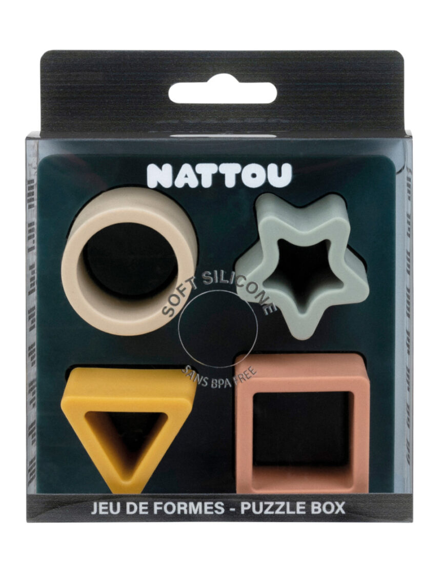 Formine ad incastro in silicone verde scuro - nattou - Nattou