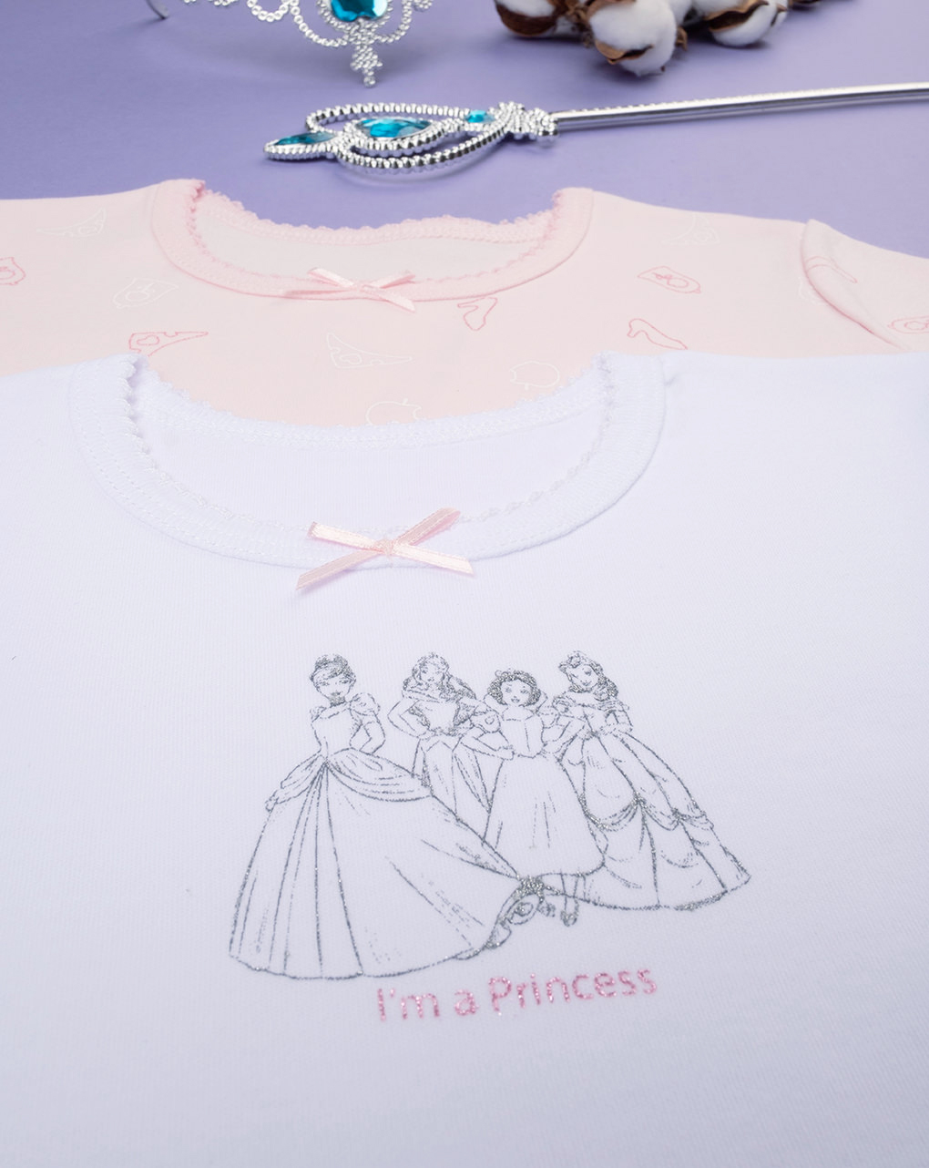 Pack 2 t-shirt bimba "principesse" - Prénatal