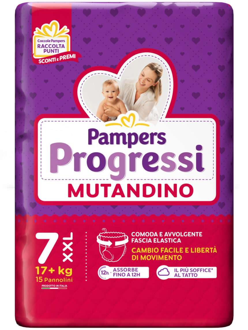 Pannolini progressi mutandino xxl 15 pezzi - pampers - Pampers