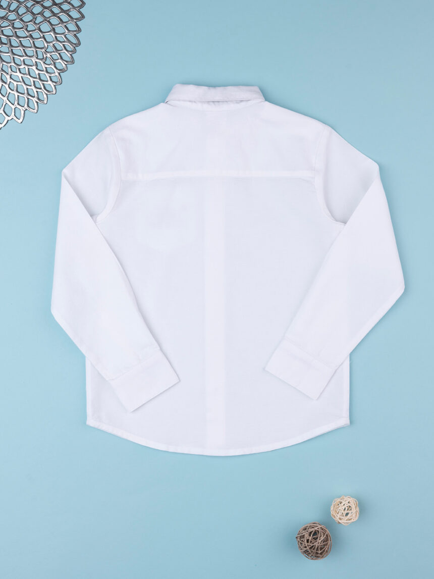 Camicia bimbo panna con papillon - Prénatal