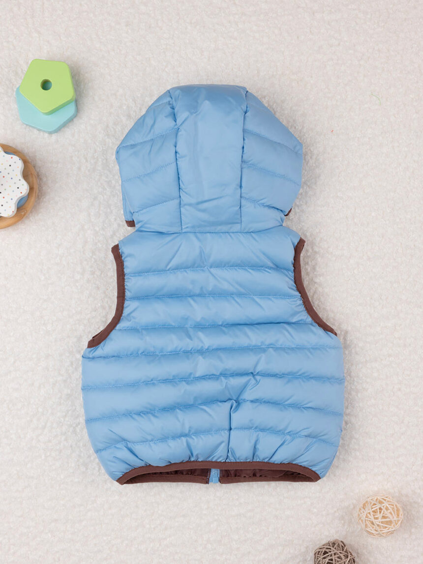 Gilet bimbo azzurro ricilato - Prénatal
