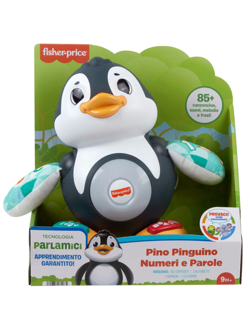 Parlamici pino pinguino numeri e parole 9+ mesi - fisher price - Fisher-Price