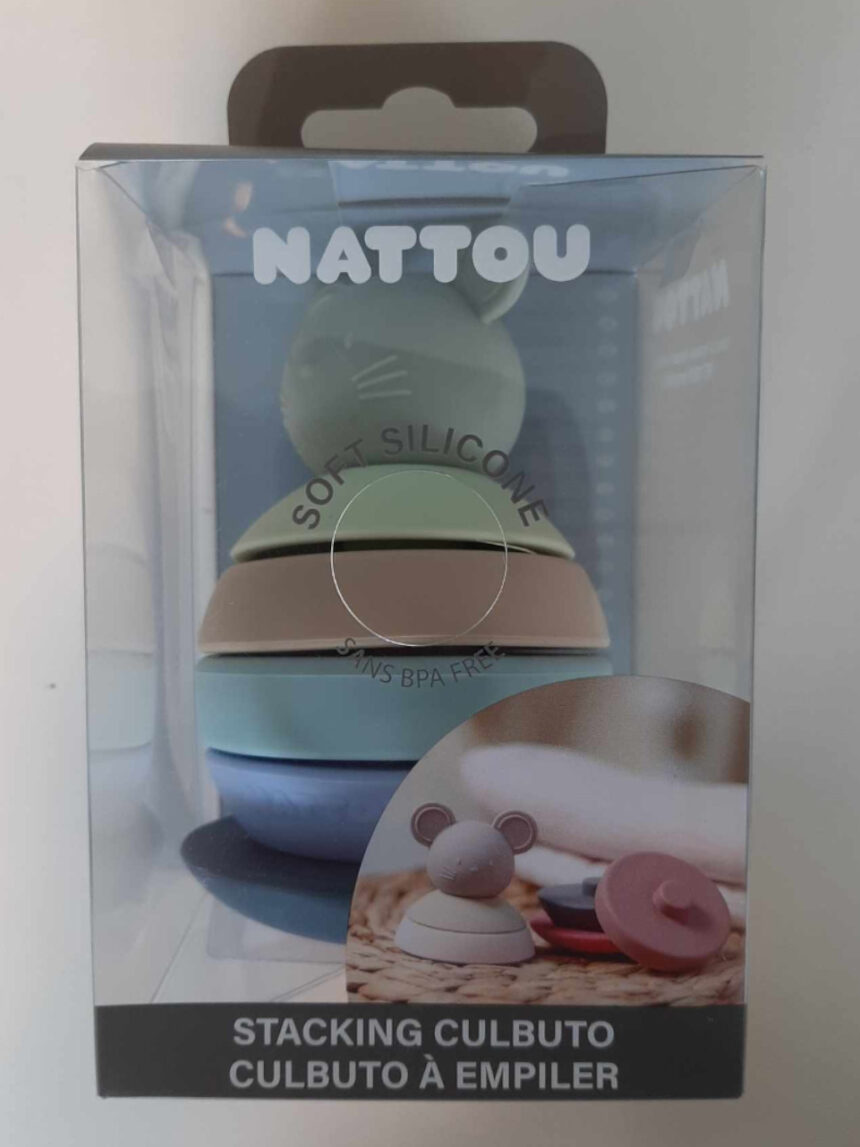 Topolino impilabile azzurro - nattou - Nattou
