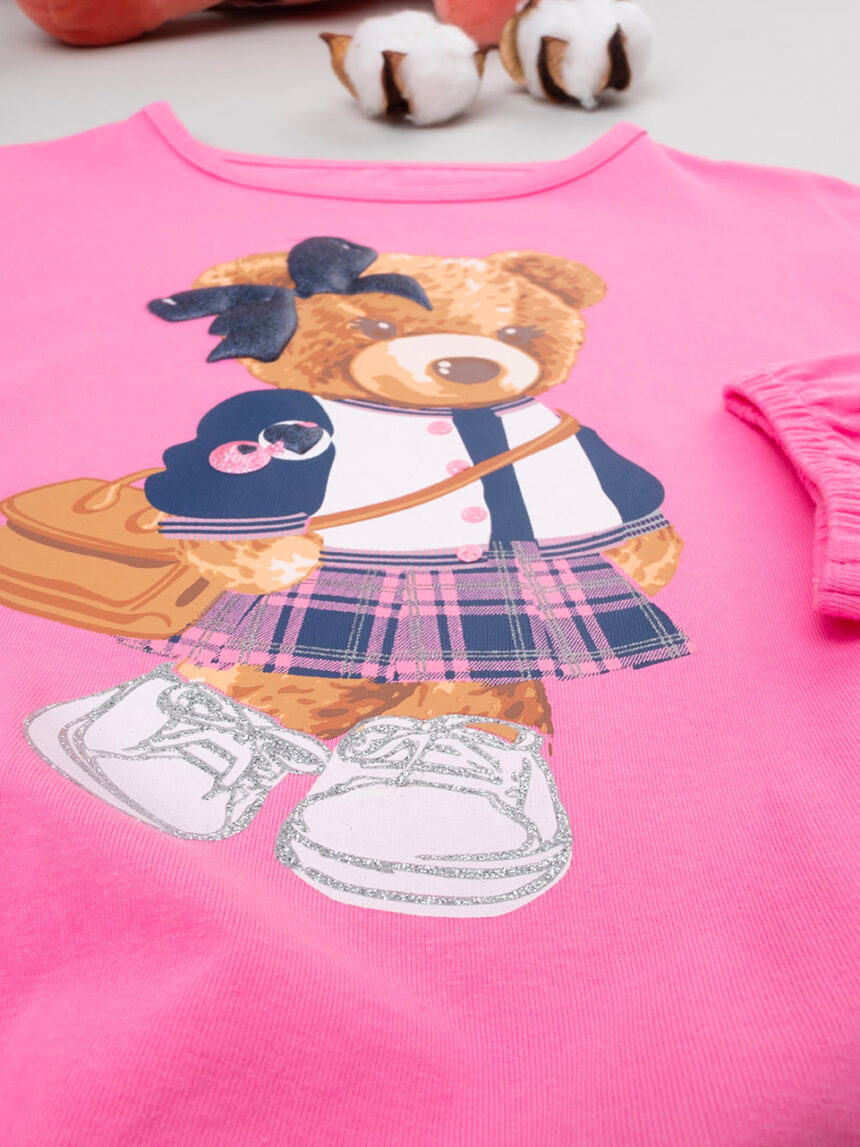 T-shirt bimba rosa "teddy" - Prénatal