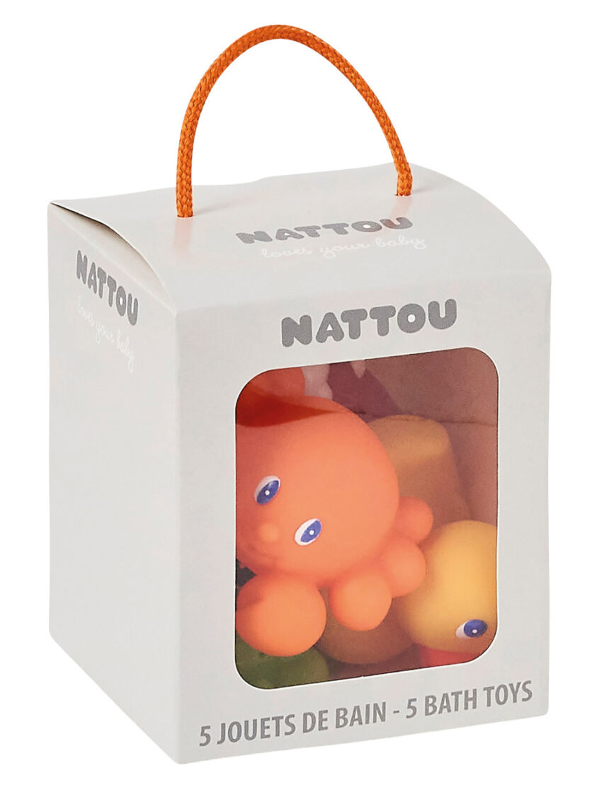 Set 5 pezzi giochi per il bagno (eva)  - nattou - Nattou