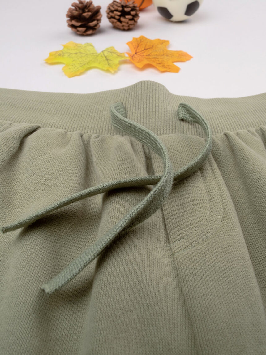 Pantalone felpato bimbo verde - Prénatal
