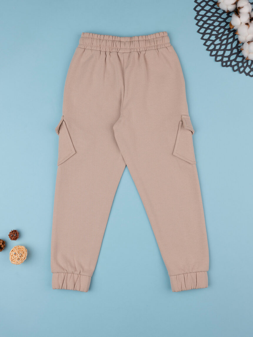 Pantalone felpato bimbo beige - Prénatal
