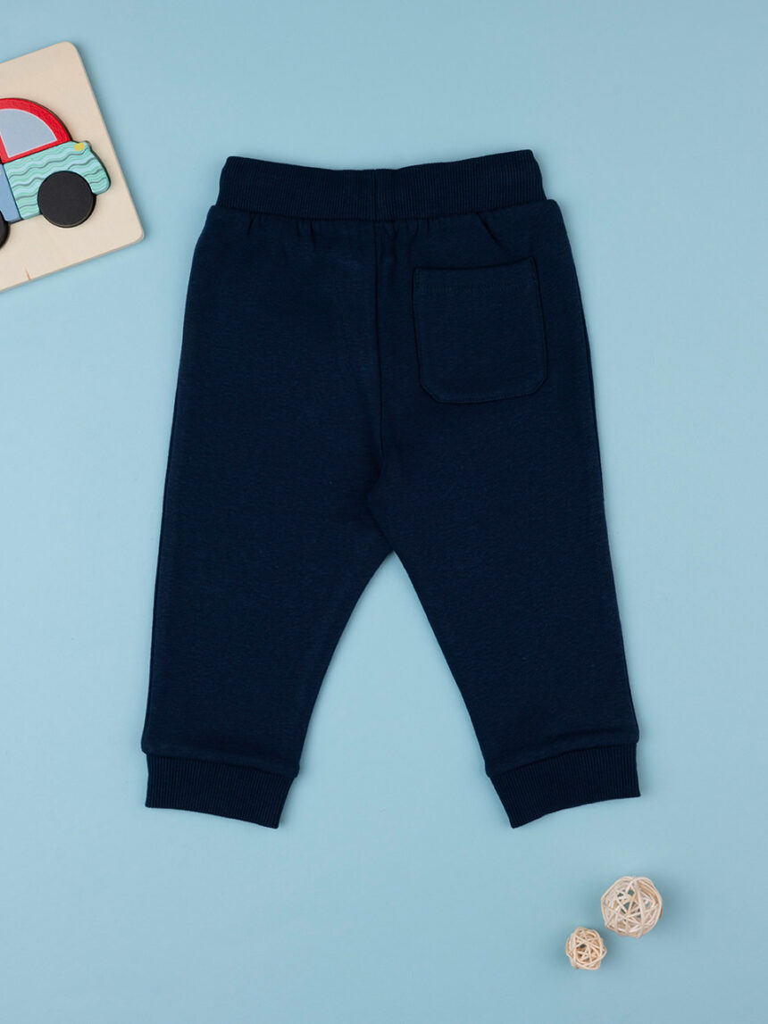 Pantalone felpato bimbo blu - Prénatal