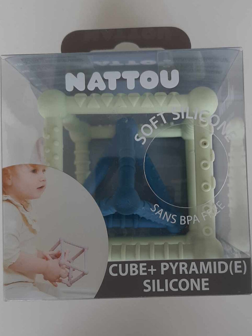 Set di 2 cubi in silicone verde/azzurro - nattou - Nattou