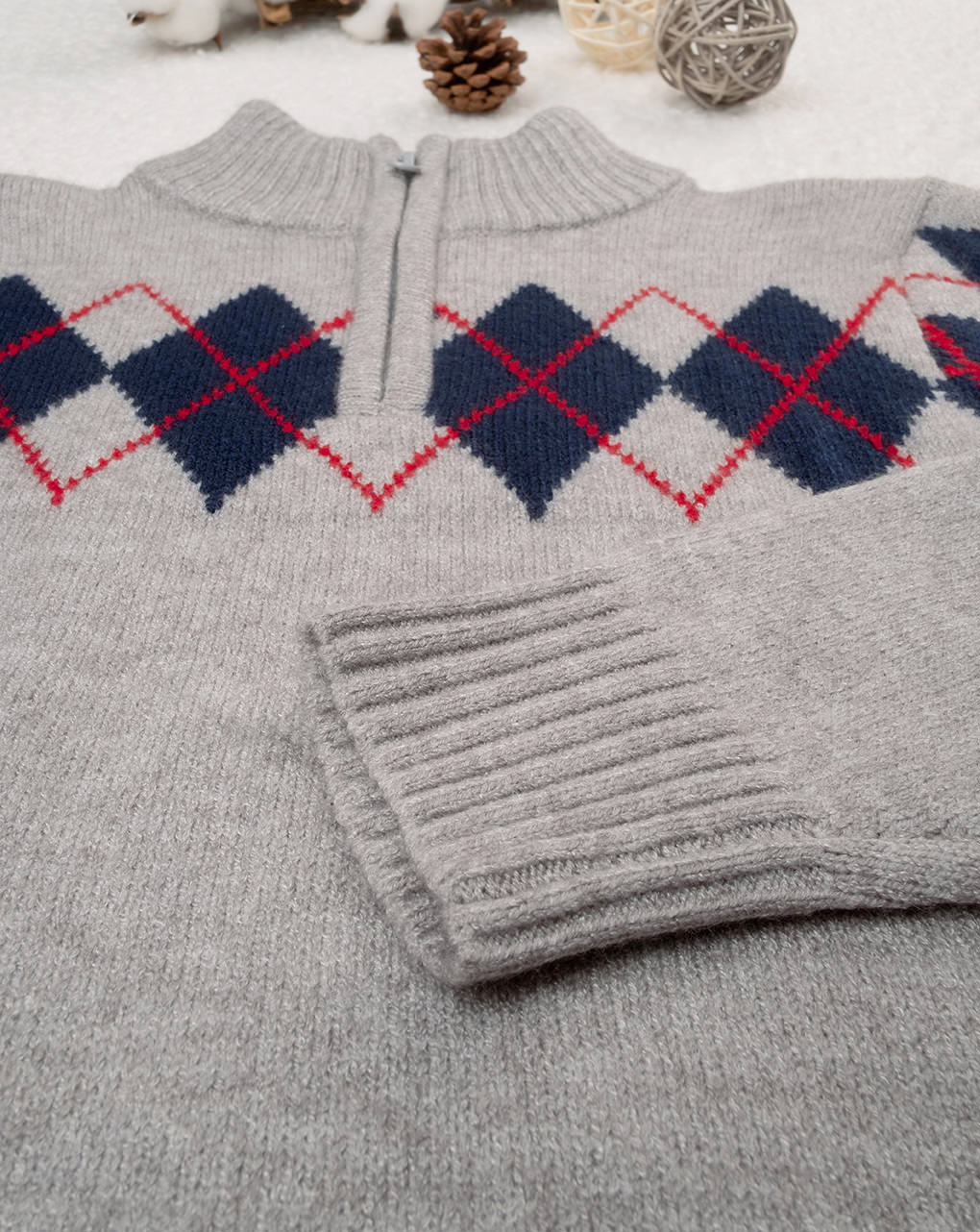 Maglia tricot grigia da bambino - Prénatal