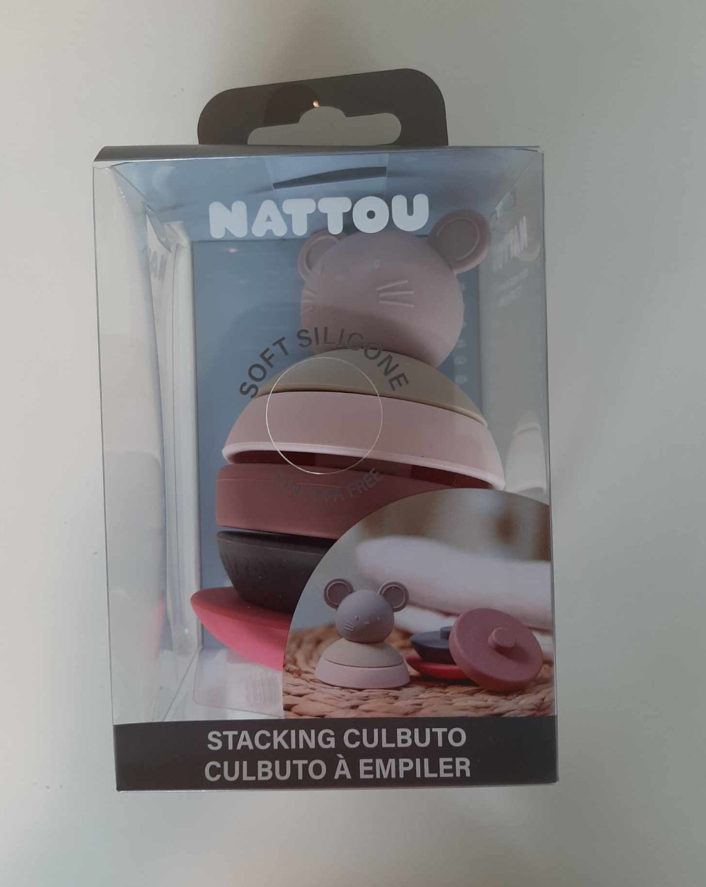 Topolino impilabile rosa - nattou - Nattou