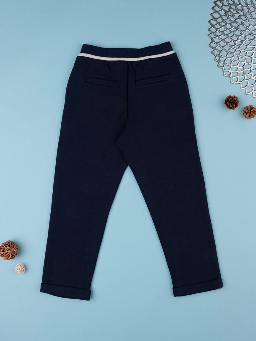 Pantalone felpato bimbo blu - Prénatal