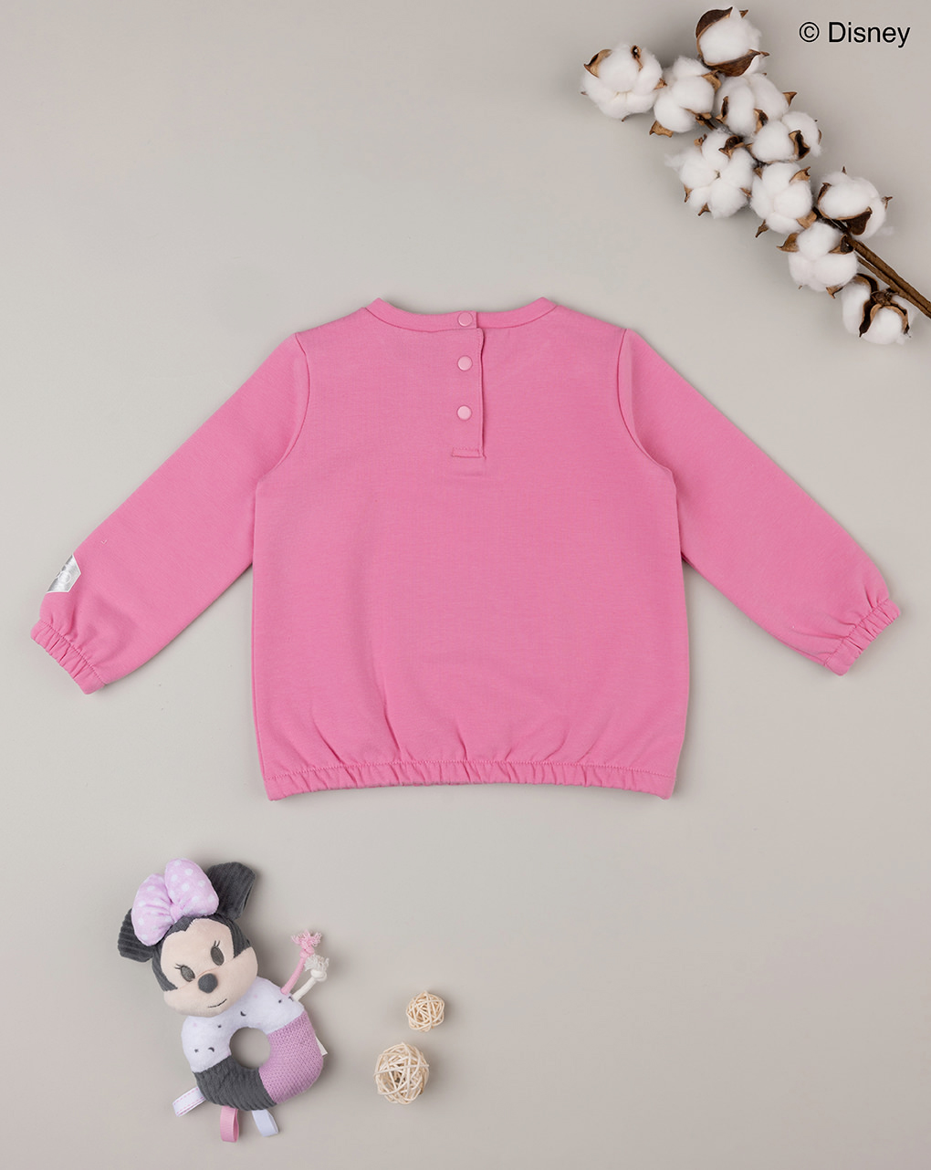 Felpa bimba rosa "minnie" - Prénatal