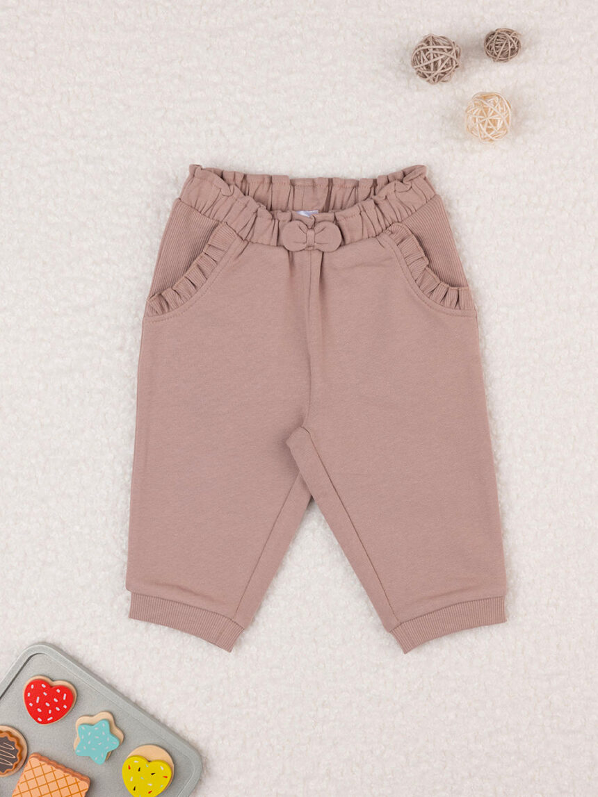 Pantalone felpato bimba beige - Prénatal