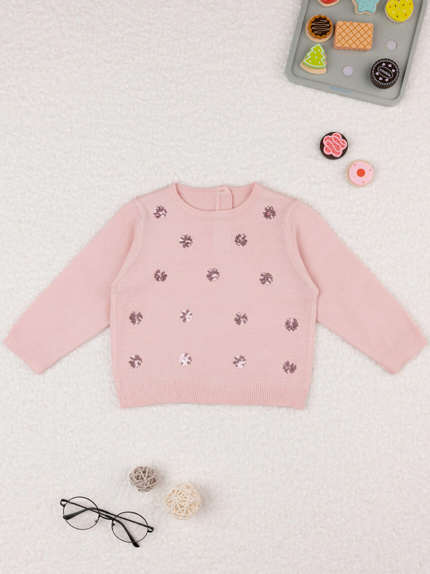 Maglia tricot bimba rosa - Prénatal