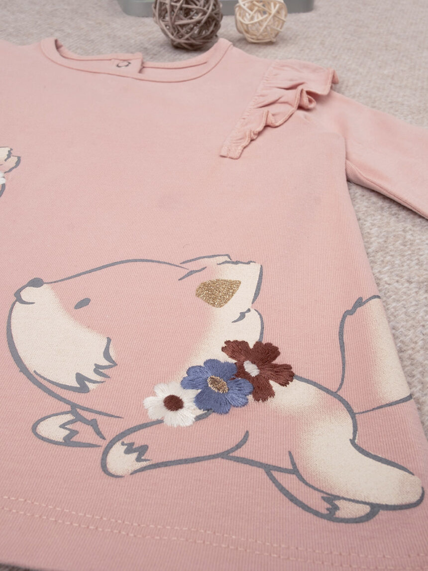 T-shirt bimba rosa "volpe" - Prénatal