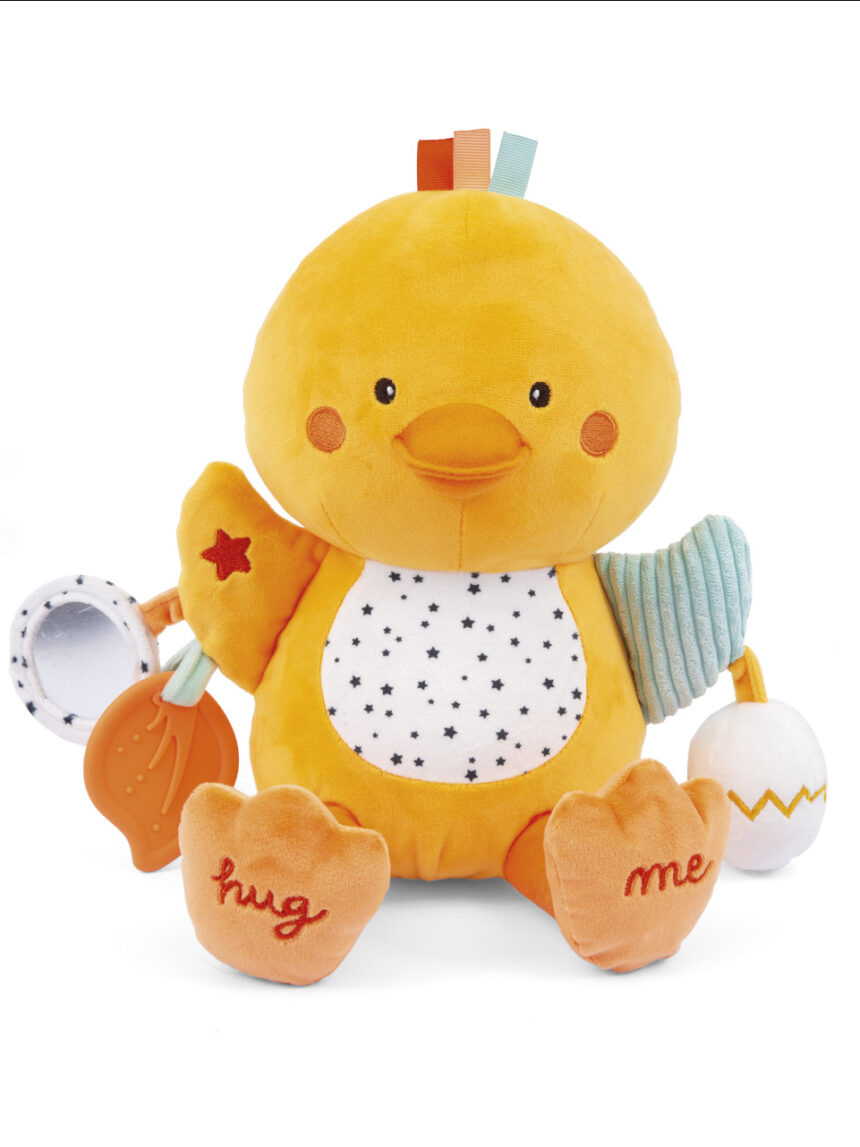 Ducky paperella peluche attività 25cm  - soft toys - Baby Smile