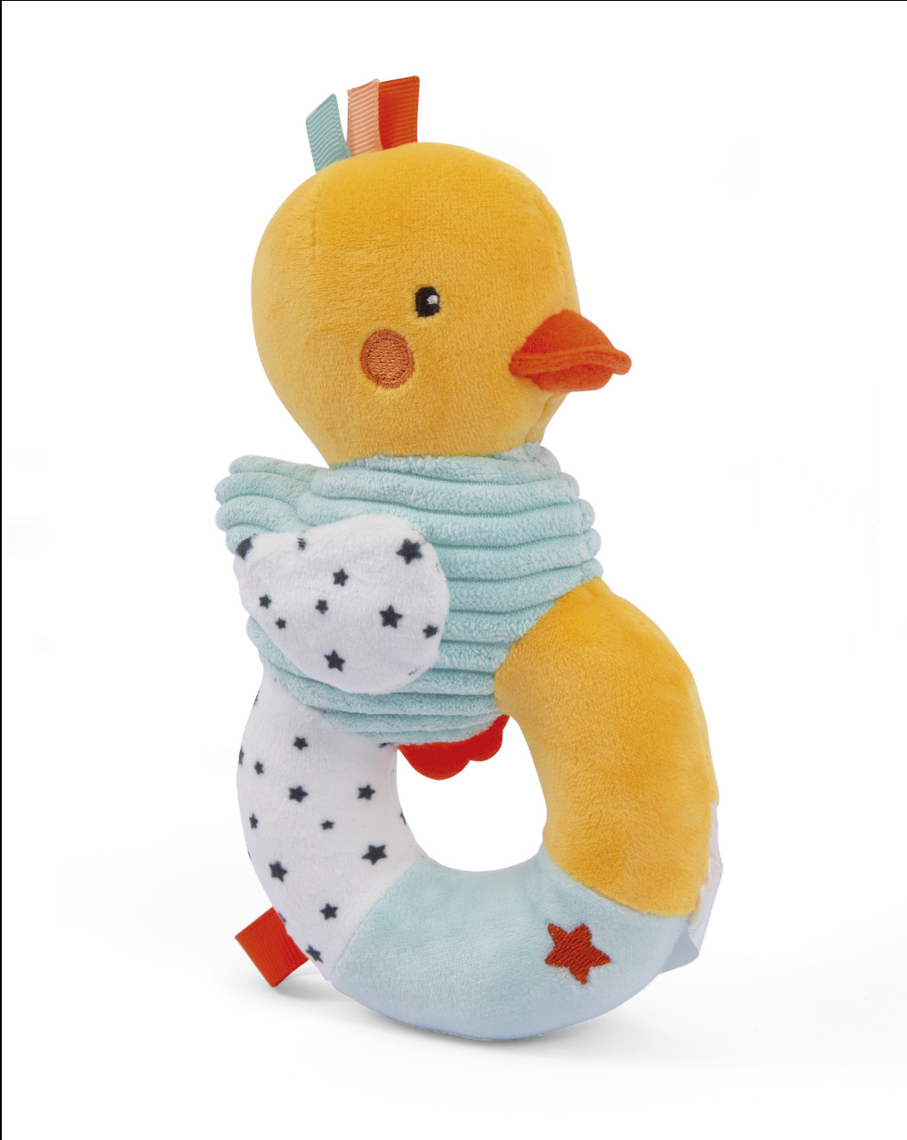 Sonaglino anello soft paperella ducky - soft toys