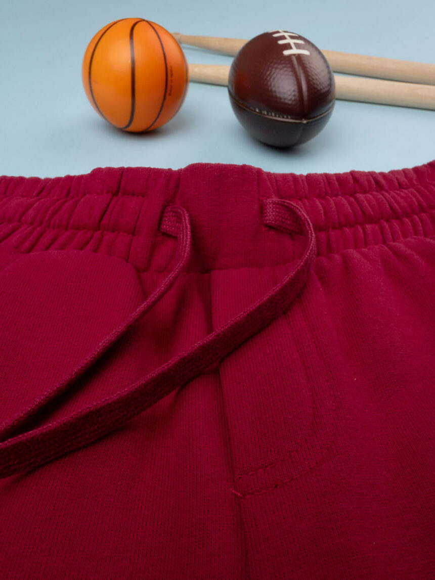 Pantalone felpato bimbo bordeaux - Prénatal