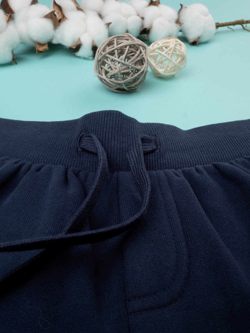 Pantalone felpato bimbo blu - Prénatal