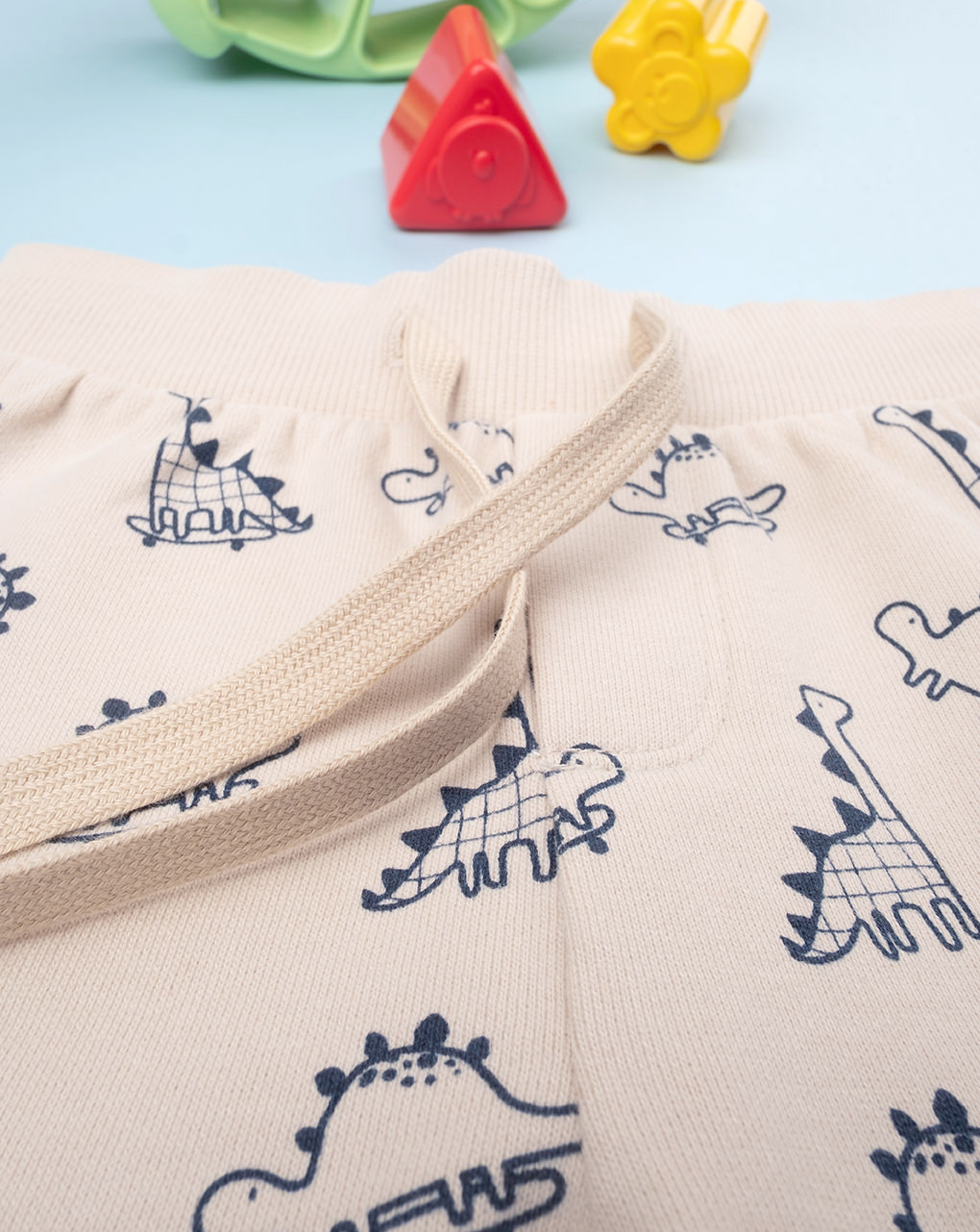 Pantalone bimbo beige "dinosauro" - Prénatal